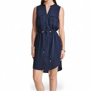 ❣️H&M Sleeveless Shirt Dress in Navy Size 4